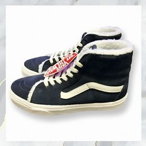 NWT! Vans Sk8-Hi Shoes COZY HUG PARISIAN NIGHT BLUE Suede Unisex Sneakers
